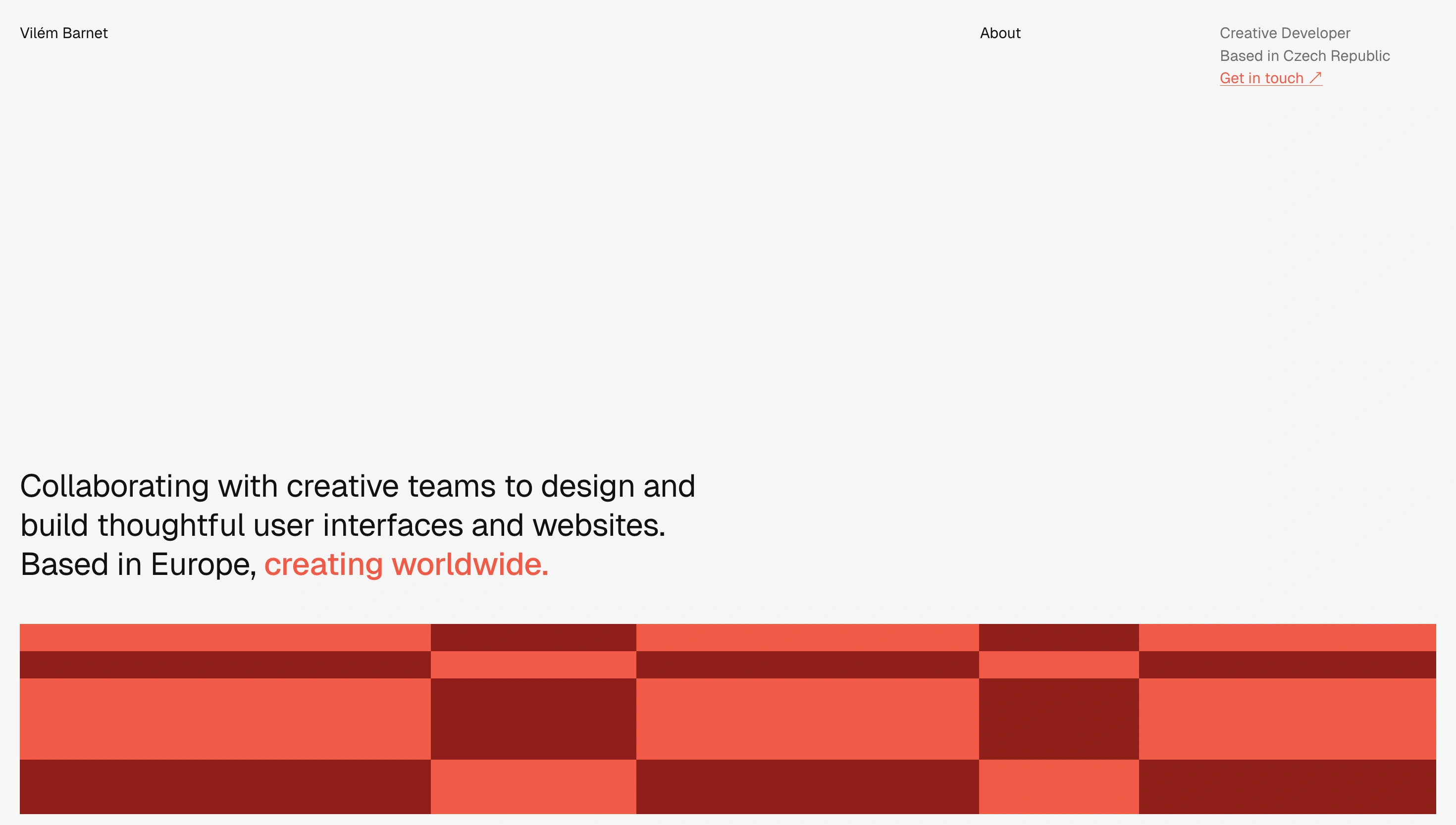 Portfolio V1 website preview